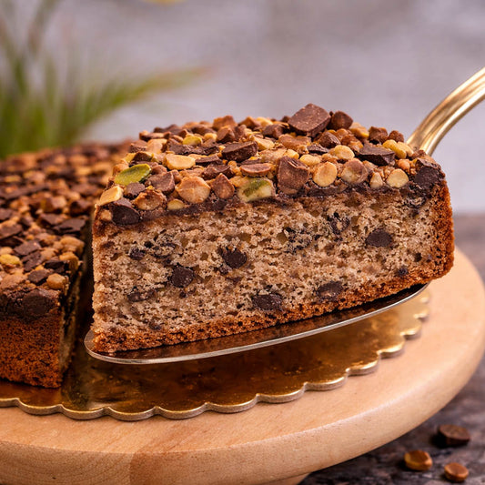 Roasted Almond Chocolate Zucchini Cake